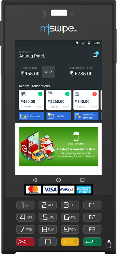 Pos Machine With Money PNG