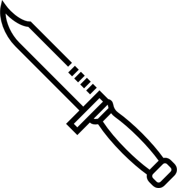 Military Knife PNG