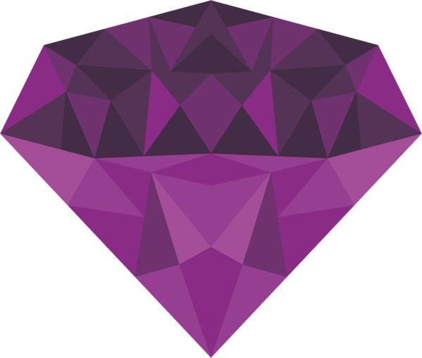 Purple Diamond PNG