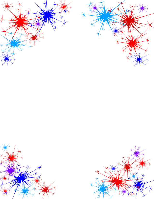 Fireworks Border PNG