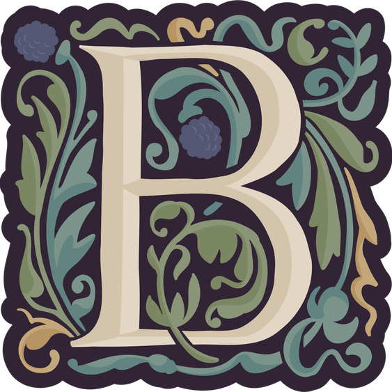 Medieval Letter B PNG