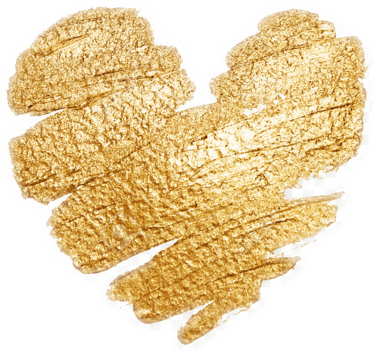 Gold Heart PNG