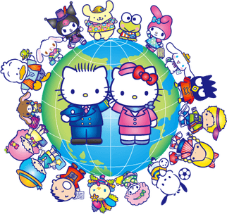 Hello Kitty Airplane PNG