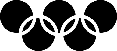 Olympic Rings Black PNG