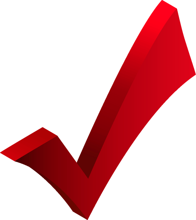 Red Check Mark PNG