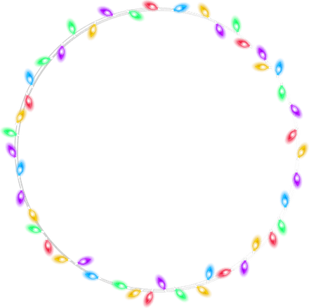 Christmas Light Border PNG