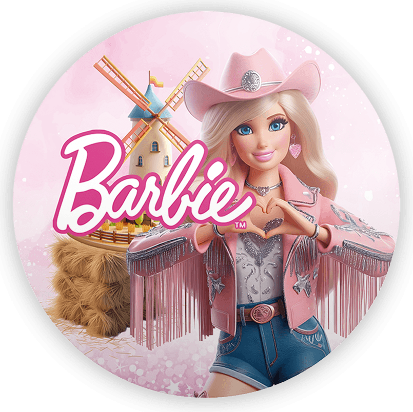 Western Barbie PNG