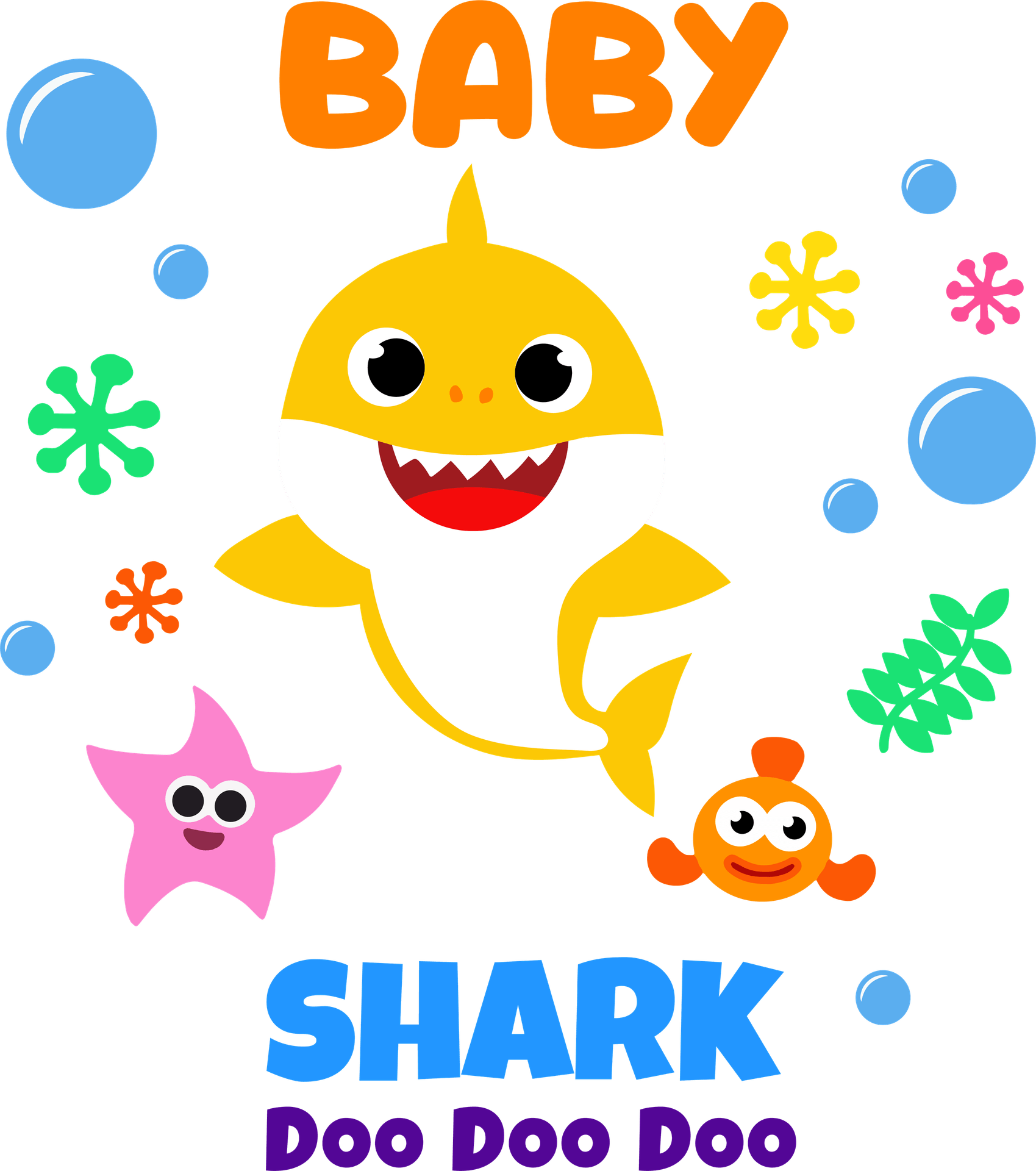 Baby Shark Amarillo PNG