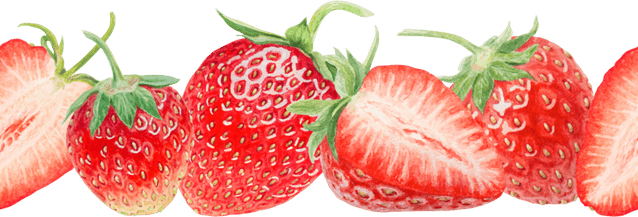 Strawberry Banner PNG