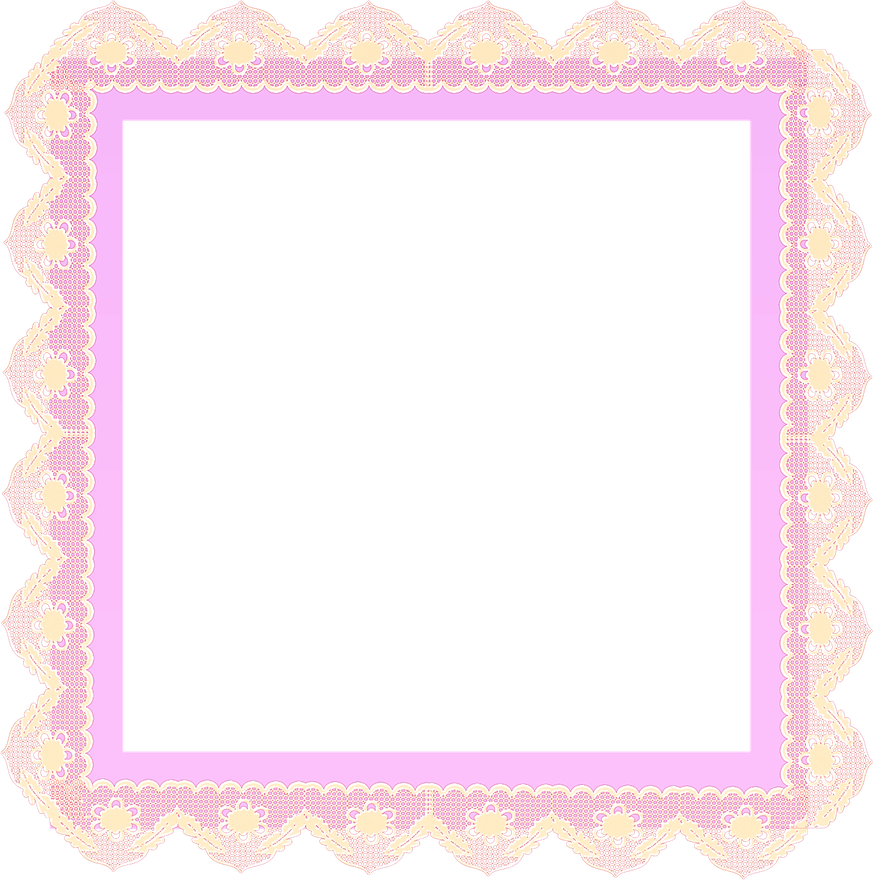 Pink Lace Border PNG