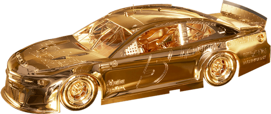 Gold Car PNG