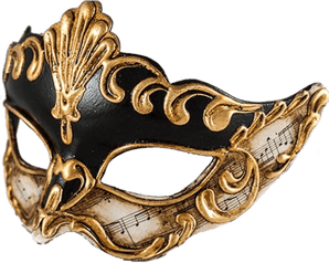 Gold Masquerade Mask PNG