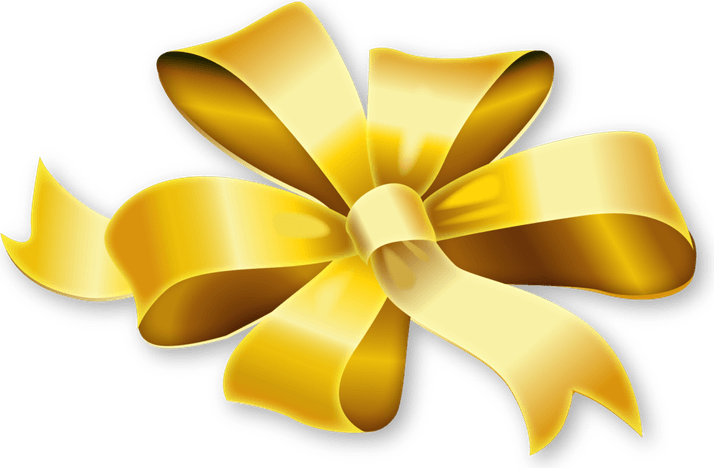 Gold Ribbon PNG