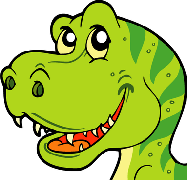 Cartoon Dinosaur Head PNG