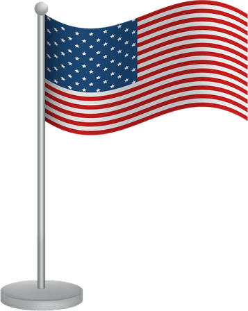 Vertical American Flag PNG