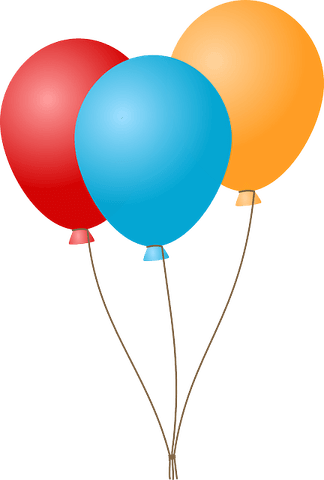 Blue And Yellow Balloon PNG