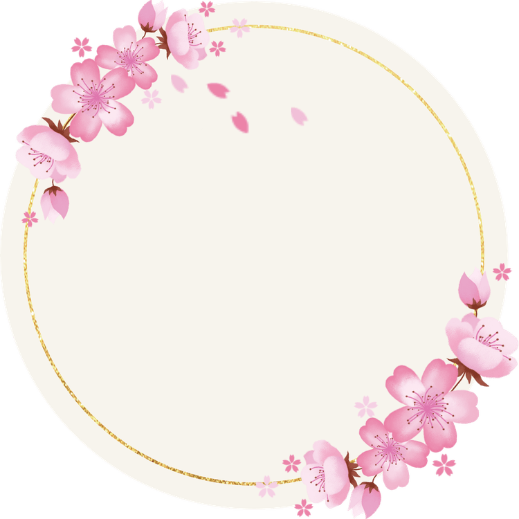 Cherry Blossom Border PNG