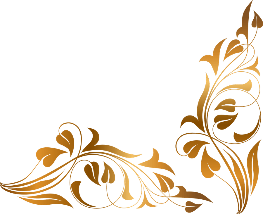 Floral Royal Blue Wedding Design PNG