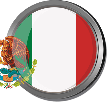 Mexico Flag Circle PNG