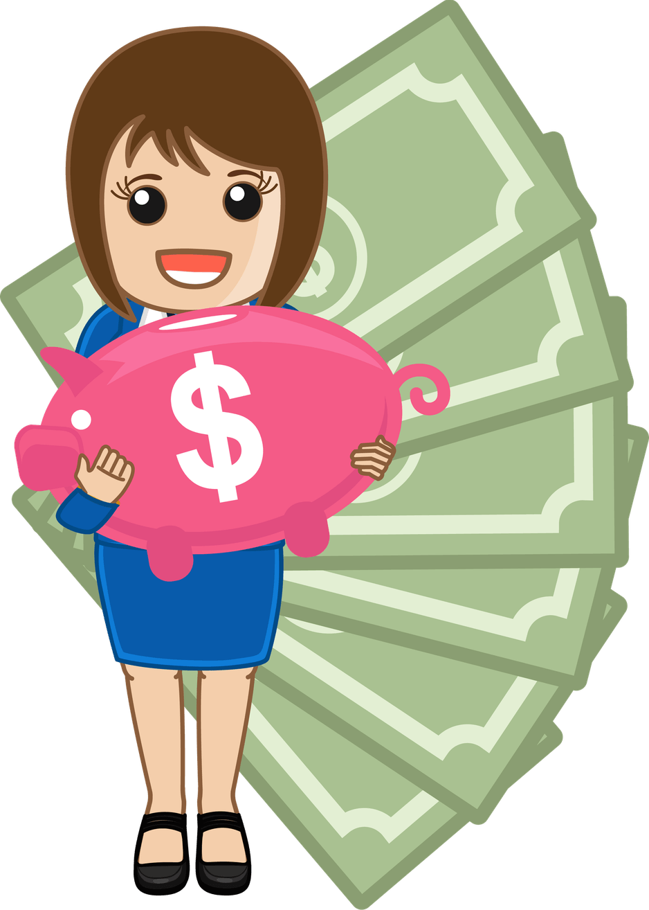 Girl Money PNG