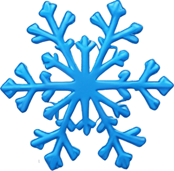 Blue Snowflake PNG