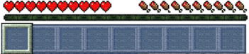 Minecraft Hotbar PNG