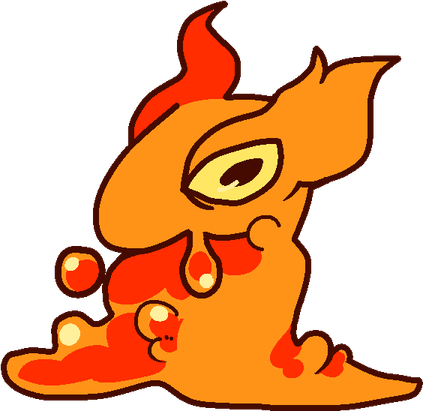 Slugma Pokemon PNG