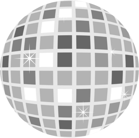 Cartoon Disco Ball PNG
