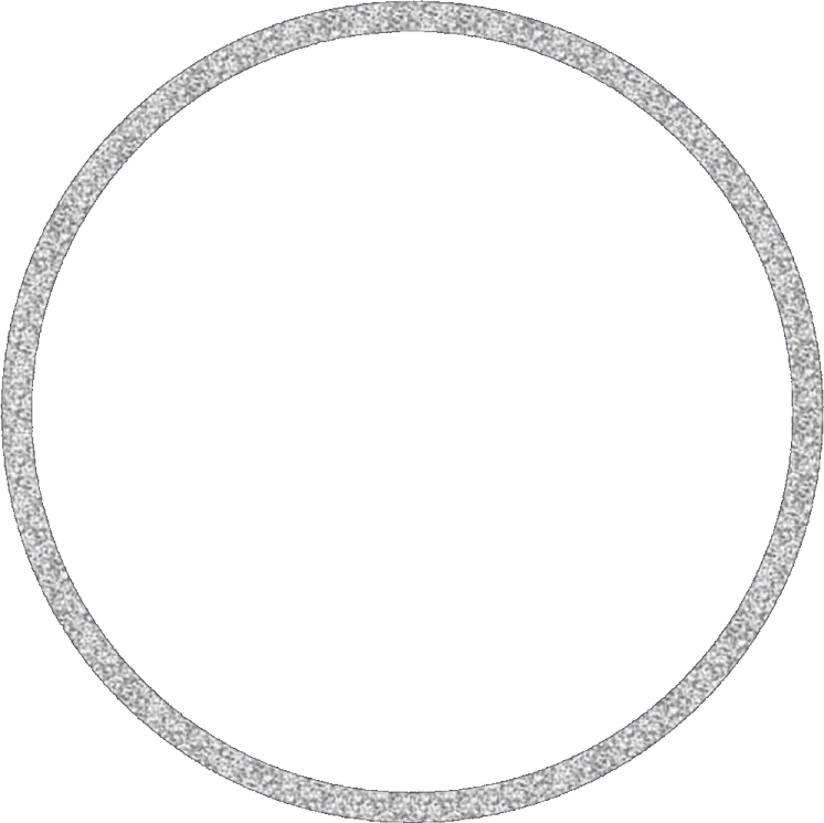 Silver Glitter Frame PNG