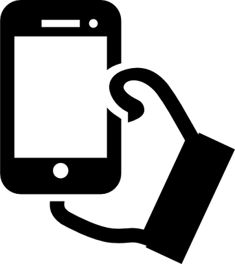 Hand Holding Phone PNG