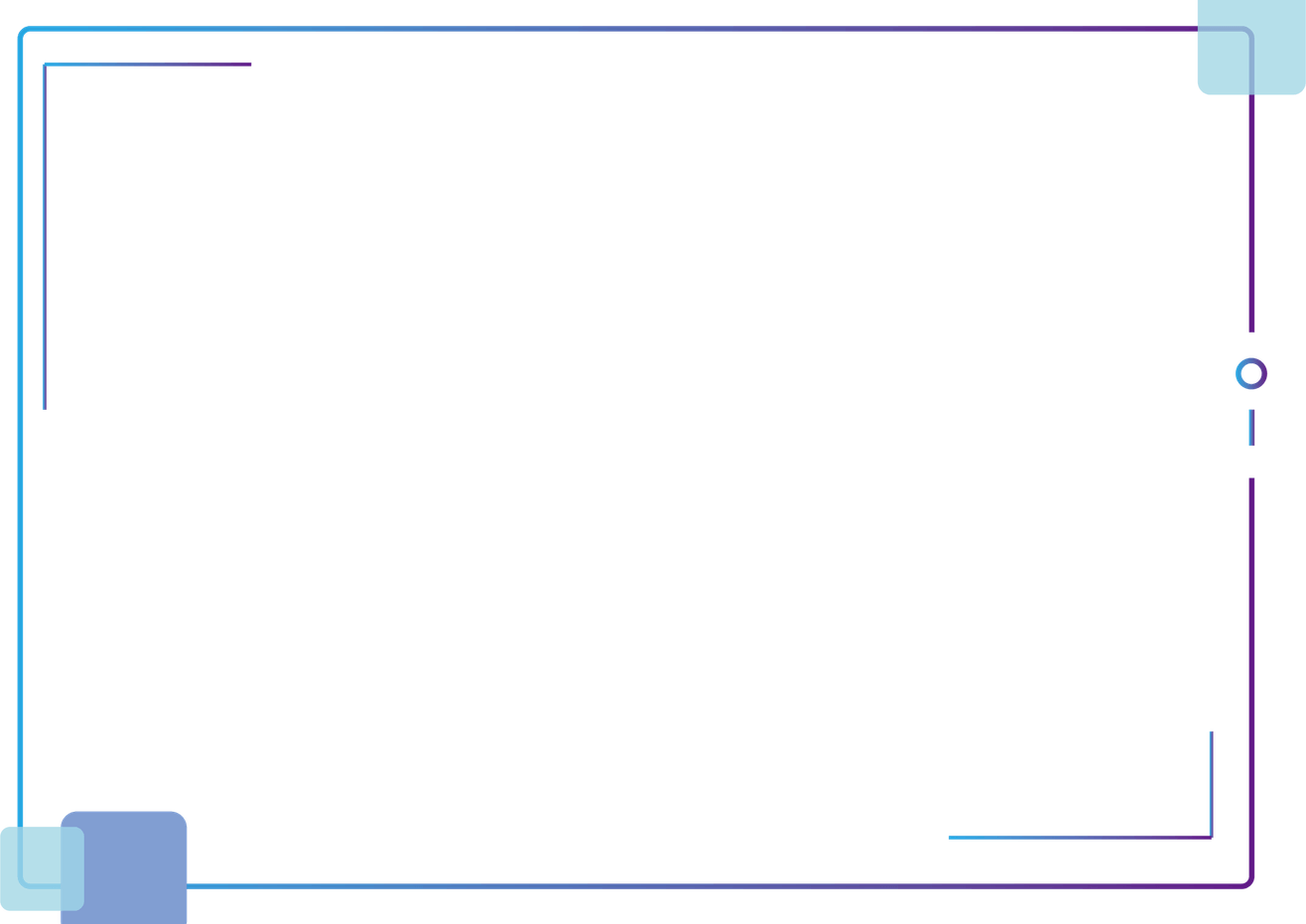 Blue Line Border PNG