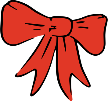 Coquette Red Bow PNG
