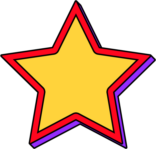 80s Star PNG