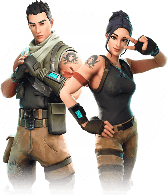 Fornite Default Skins PNG
