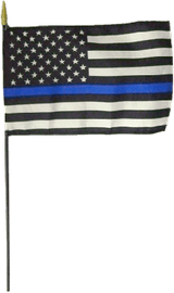 Thin Blue Line Flag PNG