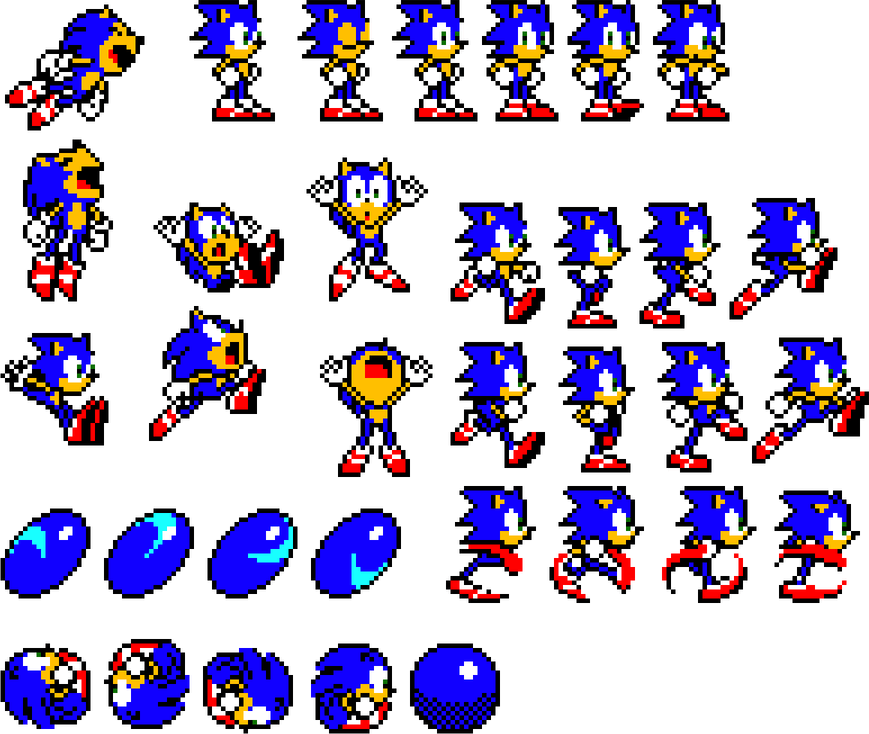 Pixel Sonic PNG