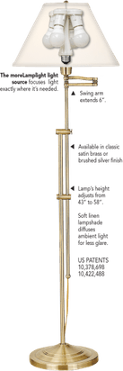 Gold Floor Lamp PNG