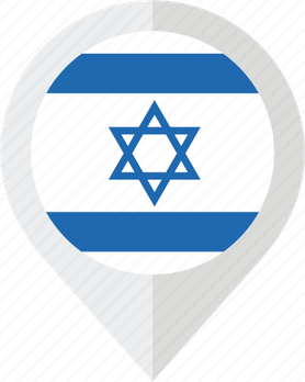 Israel Flag Circle PNG