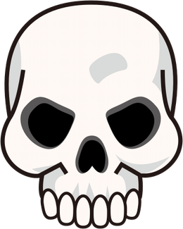 Cursed Skull Emoji PNG