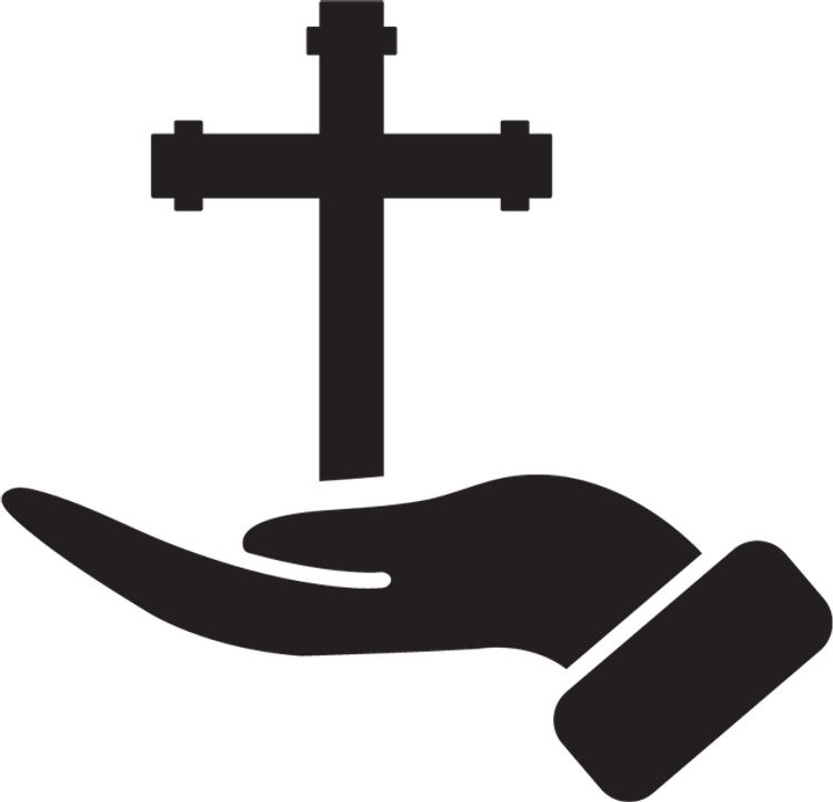 Hand With Cross PNG