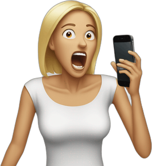 Scream Phone PNG