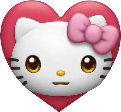 Hello Kitty Heart Eyes PNG