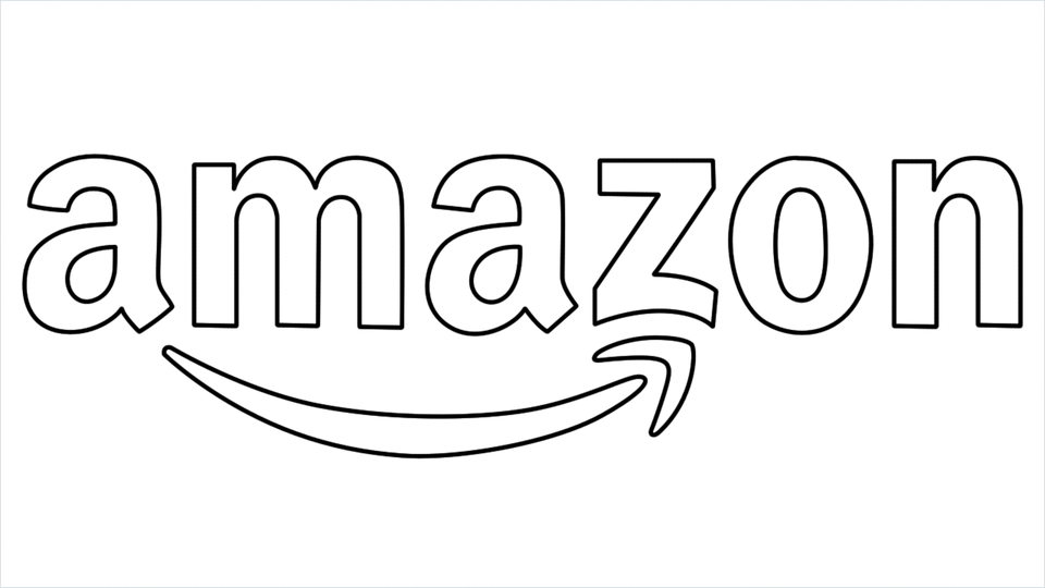 Amazon Logo White PNG