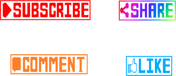 Like Share Subscribe Button PNG