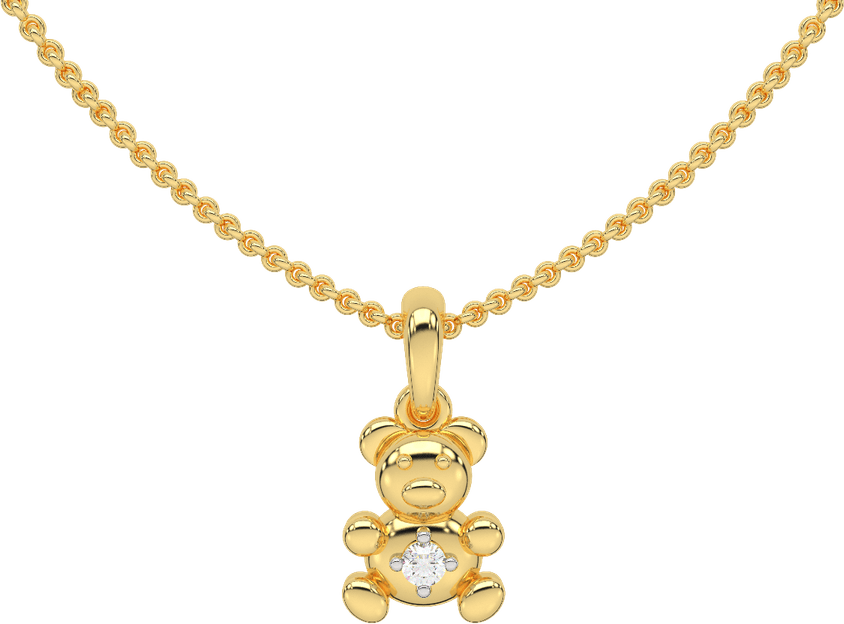 Gold Diamond Chain PNG
