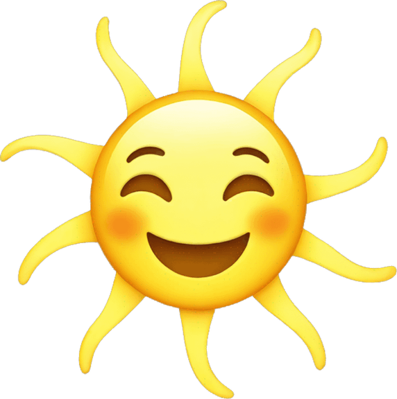 Smiling Sun PNG