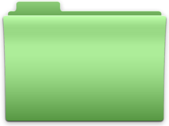 Sage Green Folder Icon PNG