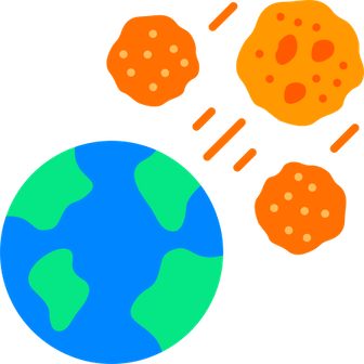Meteor Hitting Earth PNG