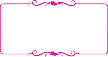 Pink Heart Border PNG