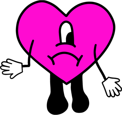 Bad Bunny Heart PNG